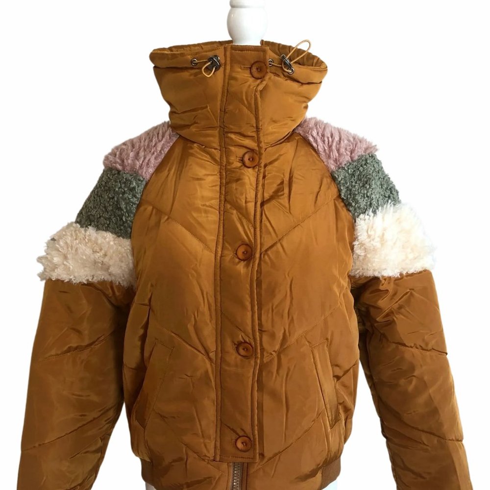 SALE!!!!!! NWT Fate Puffer Jacket with Sherpa Accent